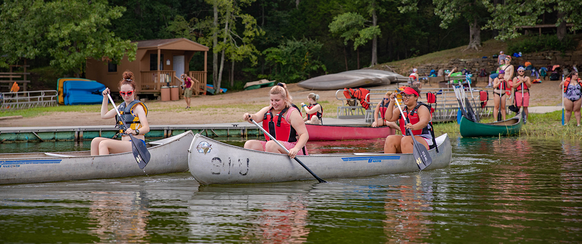 Touch of Nature Campers Canoeing