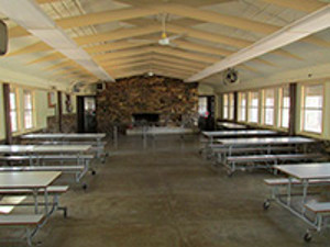 picture of benches set up in shafermeyer hall