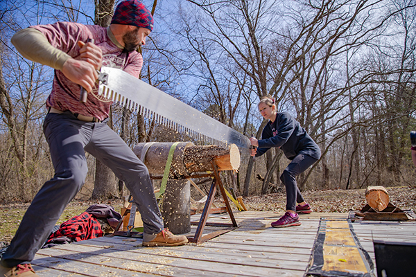 lumberjack demonstration 