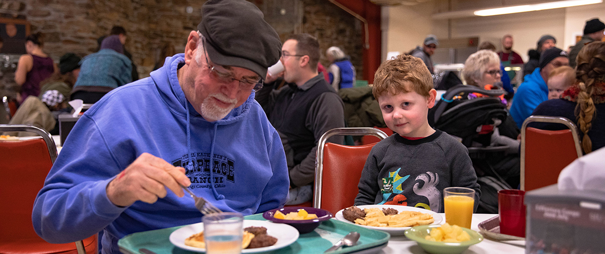 SIUC pancake breakfast following maple syrup festival